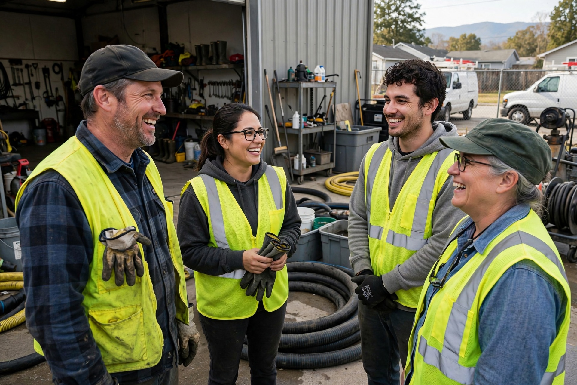 The Taylorsville Sewage Cleanup Co team